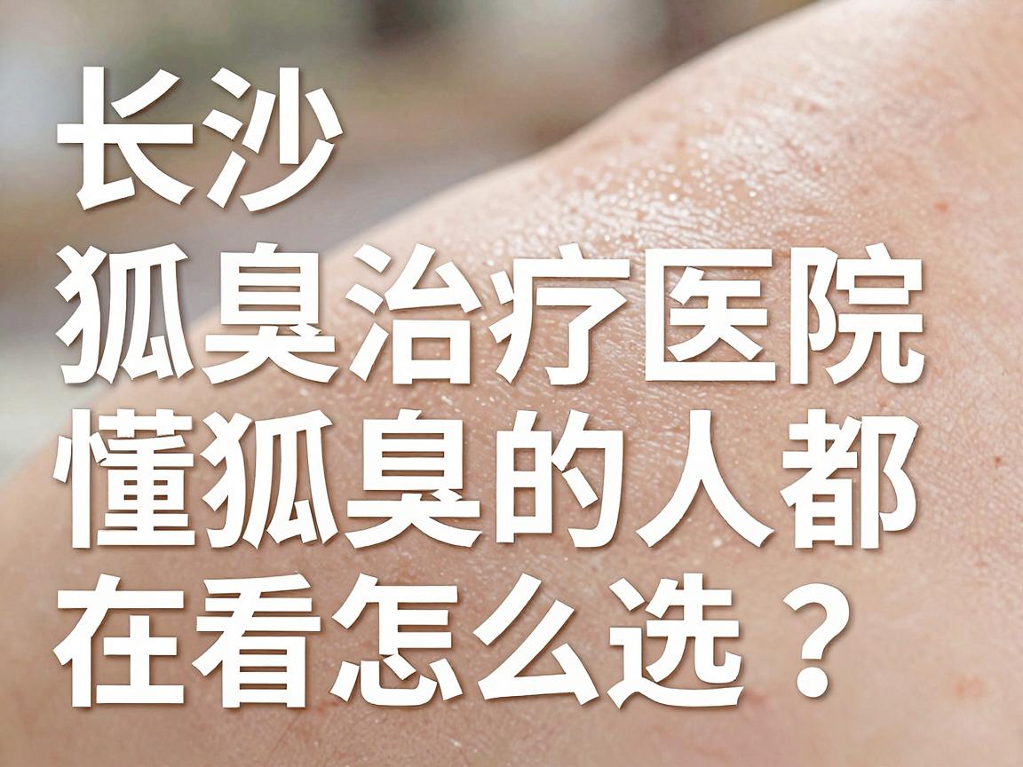 长沙狐臭治疗医院怎么选？真正懂狐臭的人都在看这份医院选择指南