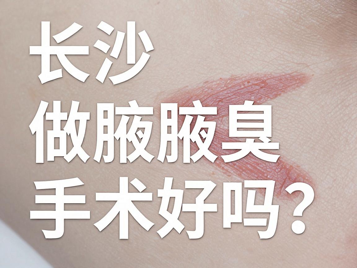 长沙附大腋臭专科医院做腋臭手术好吗？解密腋臭专科医院的真实实力