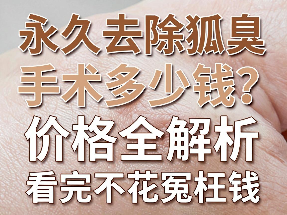 永久去除狐臭手术多少钱？价格全解析，看完不花冤枉钱