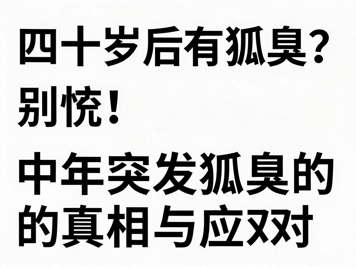 四十岁后有狐臭？别慌！中年突发狐臭的真相与应对指南