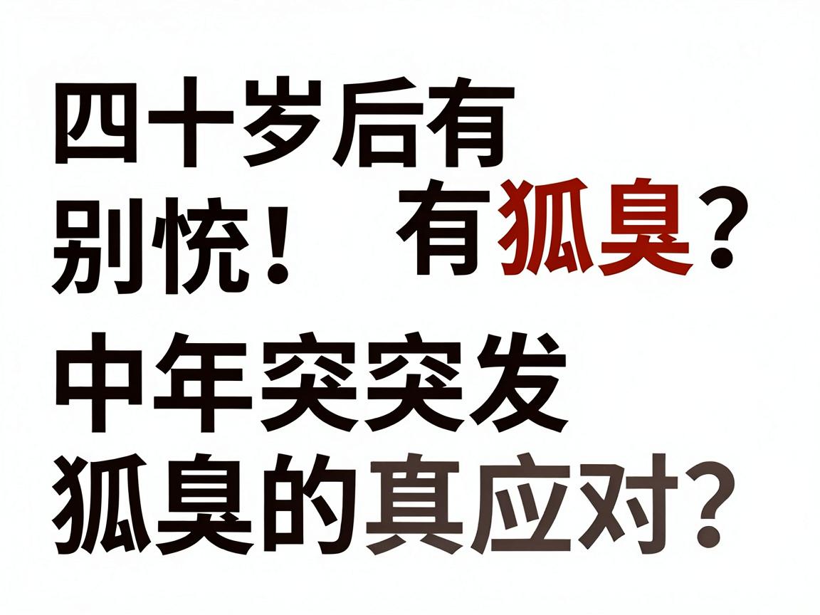 四十岁后有狐臭？别慌！中年突发狐臭的真相与应对指南