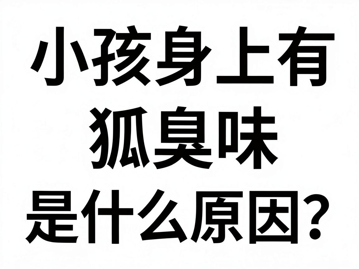 小孩身上有狐臭味是什么原因？家长必看的狐臭成因与护理指南