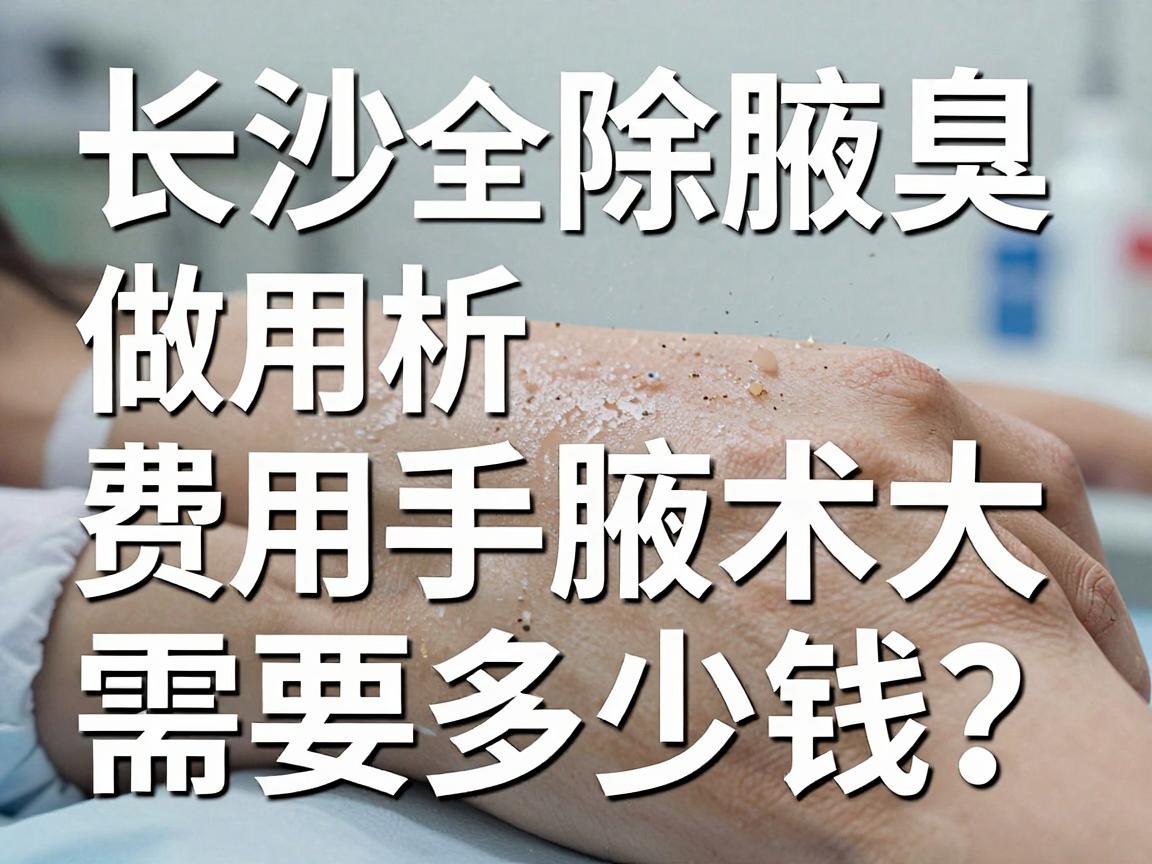 长沙做除腋臭手术大概需要多少钱？长沙除腋臭费用全解析