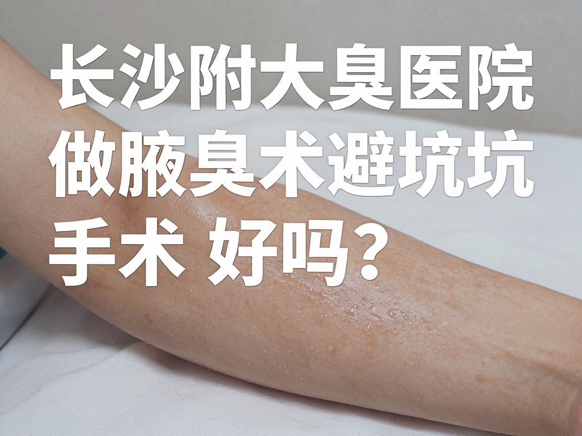 长沙附大腋臭医院做腋臭手术好吗？这份腋臭手术避坑指南请收好