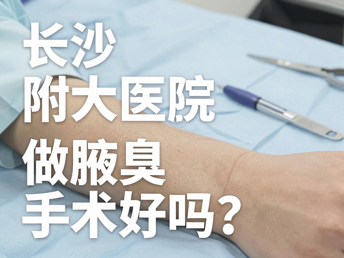 长沙附大腋臭医院做腋臭手术好吗？这份腋臭手术避坑指南请收好
