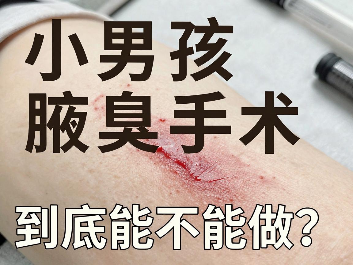 小男孩腋臭手术，到底能不能做？先别急，看完这篇腋臭手术红绿灯指南再决定
