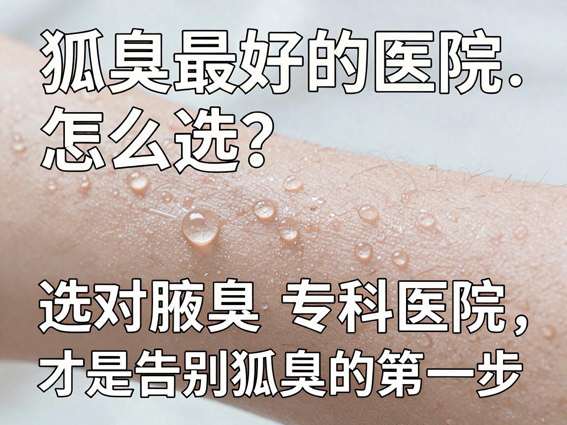 狐臭最好的医院怎么选？选对腋臭专科医院，才是告别狐臭的第一步