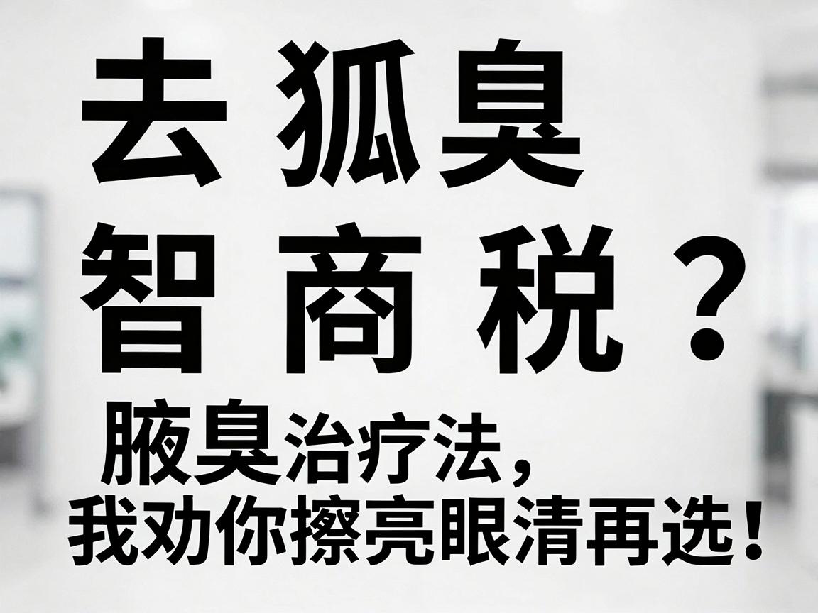 去狐臭排行榜第一名是智商税？腋臭治疗第一名方法，我劝你擦亮眼睛再选！