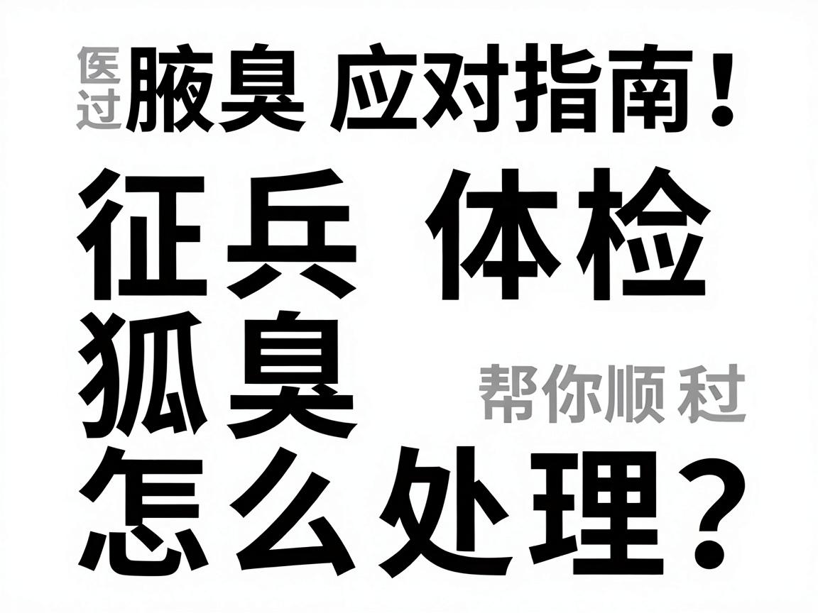 征兵体检狐臭怎么处理?这份腋臭应对指南,帮你顺利过体检关 征兵体检狐臭怎么处理?这份腋臭应对指南,帮你顺利过体检关