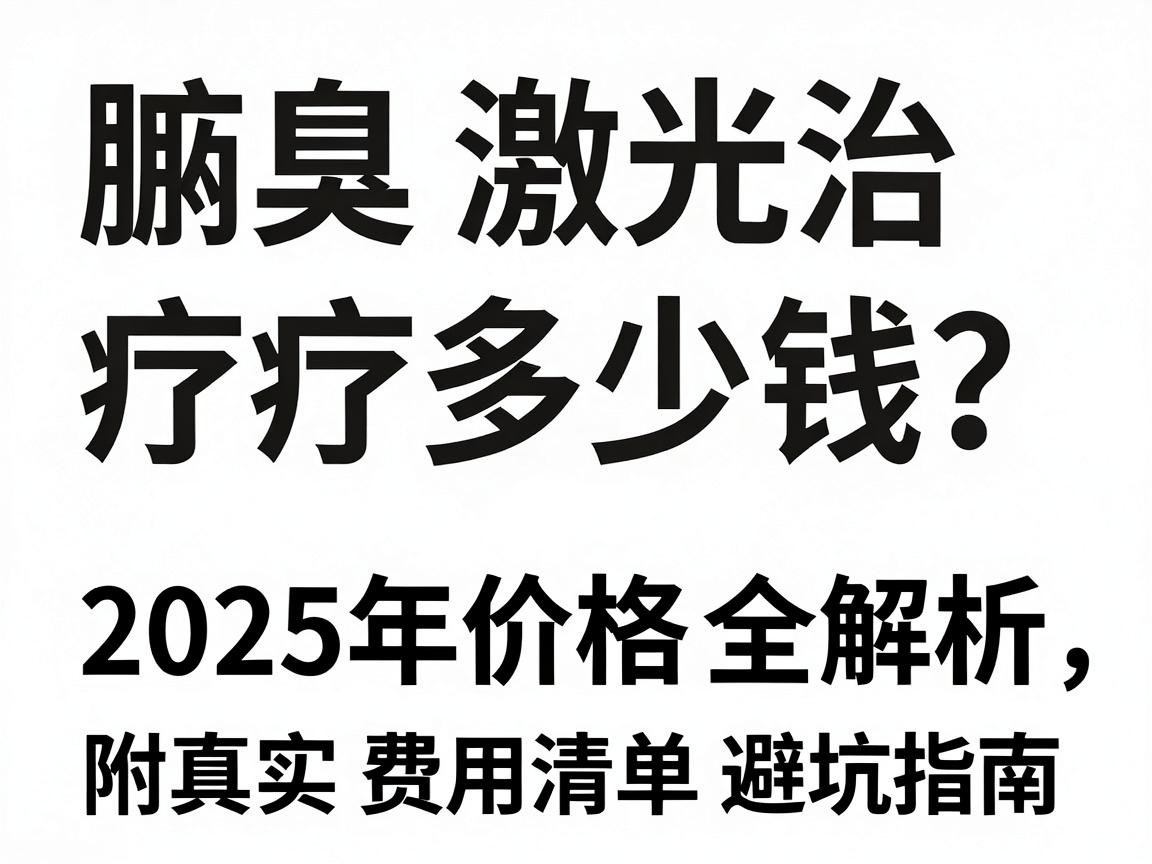 腋臭激光治疗多少钱？2025年价格全解析，附真实费用清单与避坑指南