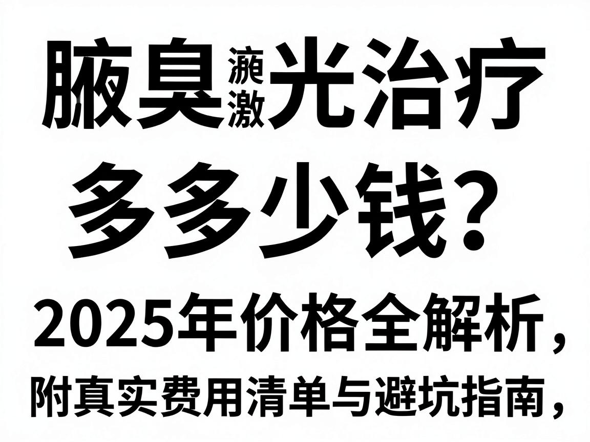 腋臭激光治疗多少钱？2025年价格全解析，附真实费用清单与避坑指南