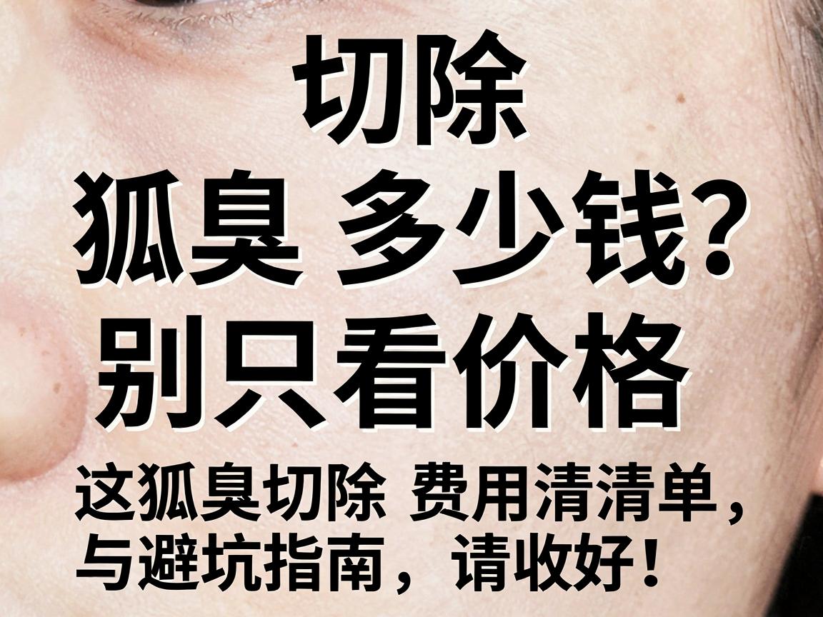 切除狐臭多少钱？别只看价格，这份狐臭切除费用清单与避坑指南，请收好！