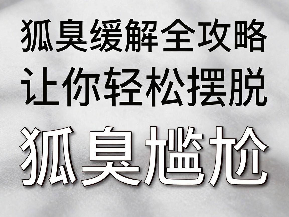 告别狐臭尴尬，这份狐臭缓解全攻略，让你轻松摆脱狐臭困扰