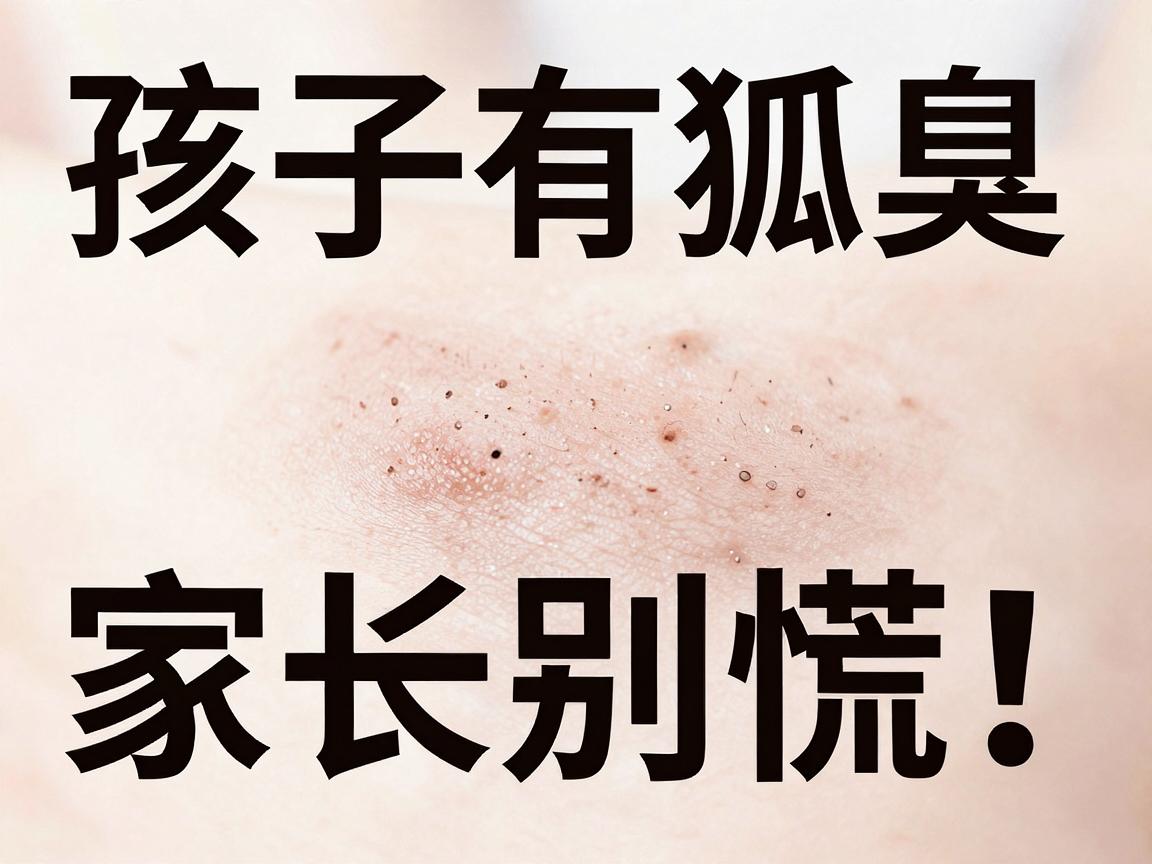 孩子有狐臭，家长别慌！儿童狐臭这样处理最有效