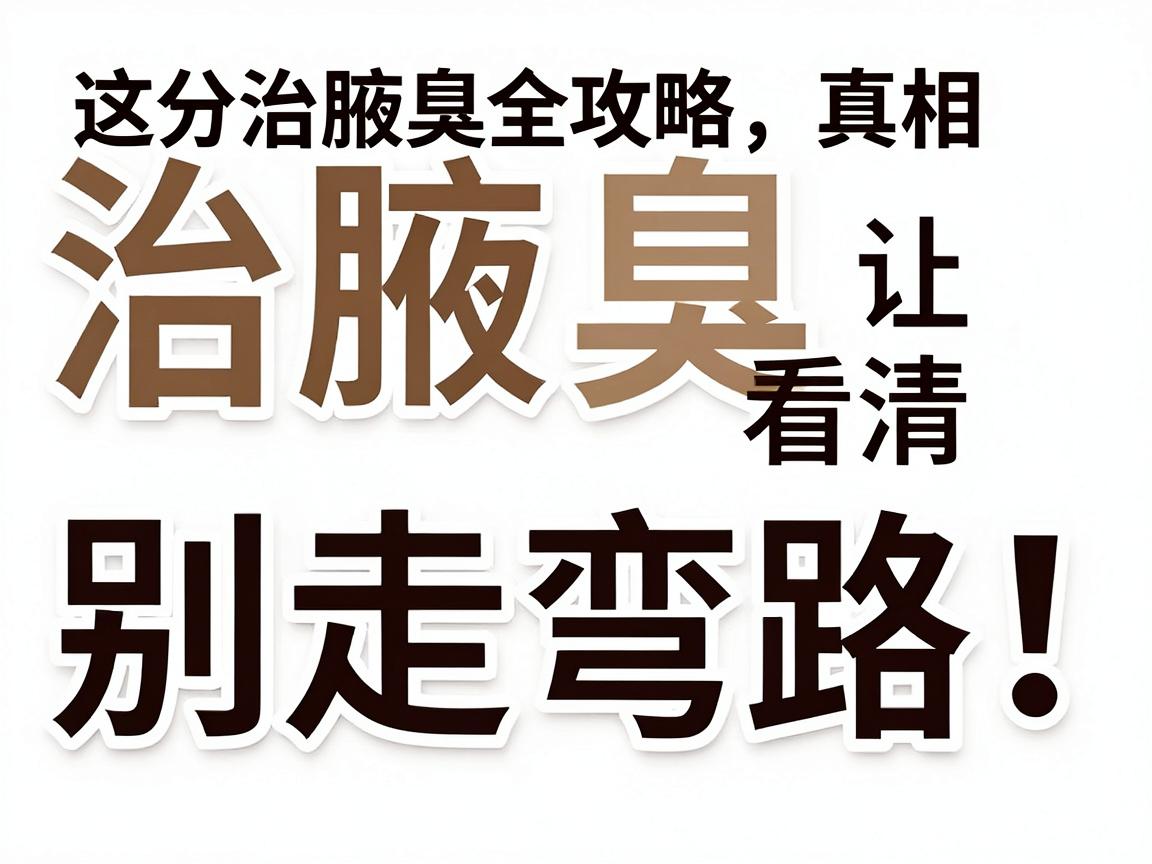 治腋臭别走弯路！这份治腋臭全攻略，让你看清治腋臭的真相