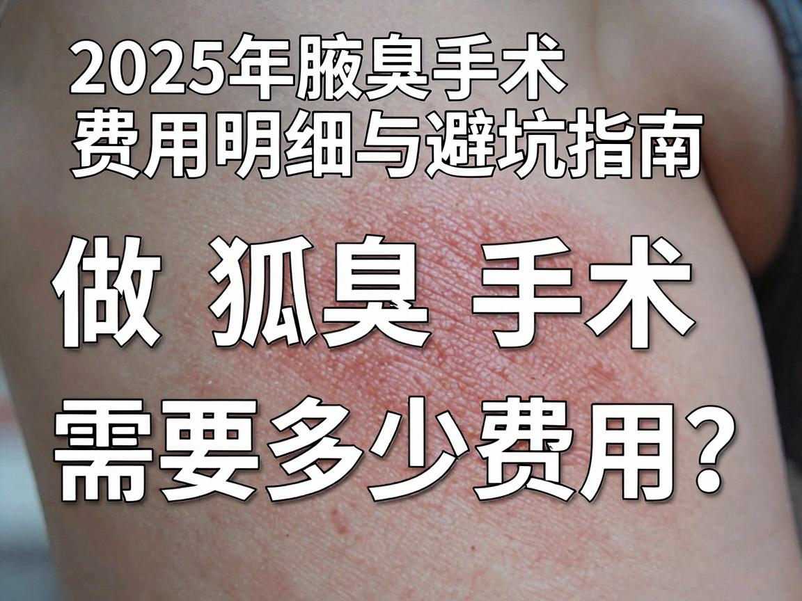 做狐臭手术需要多少费用?2025年腋臭手术费用明细与避坑指南 做狐臭手术需要多少费用?2025年腋臭手术费用明细与避坑指南