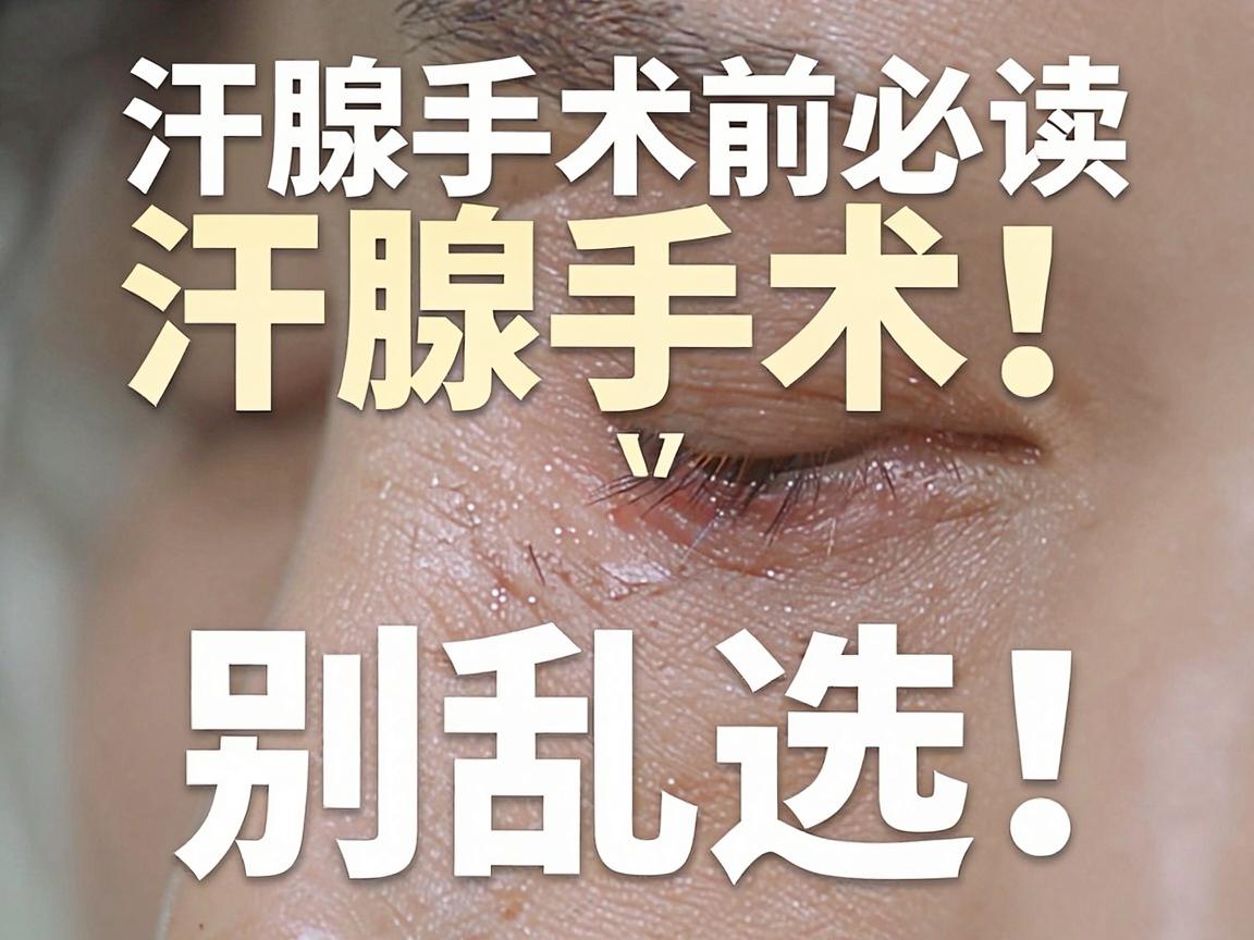 汗腺手术别乱选！一篇讲透汗腺手术的显微镜与盲切差距，汗腺手术前必读