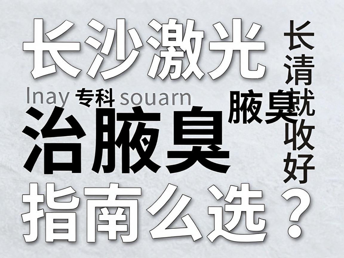 长沙激光治腋臭医院怎么选？这份长沙腋臭专科就医指南请收好