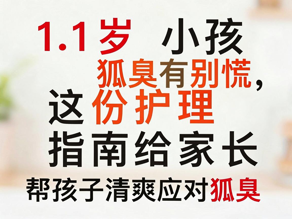 11岁小孩有狐臭别慌，这份护理指南给家长，帮孩子清爽应对狐臭