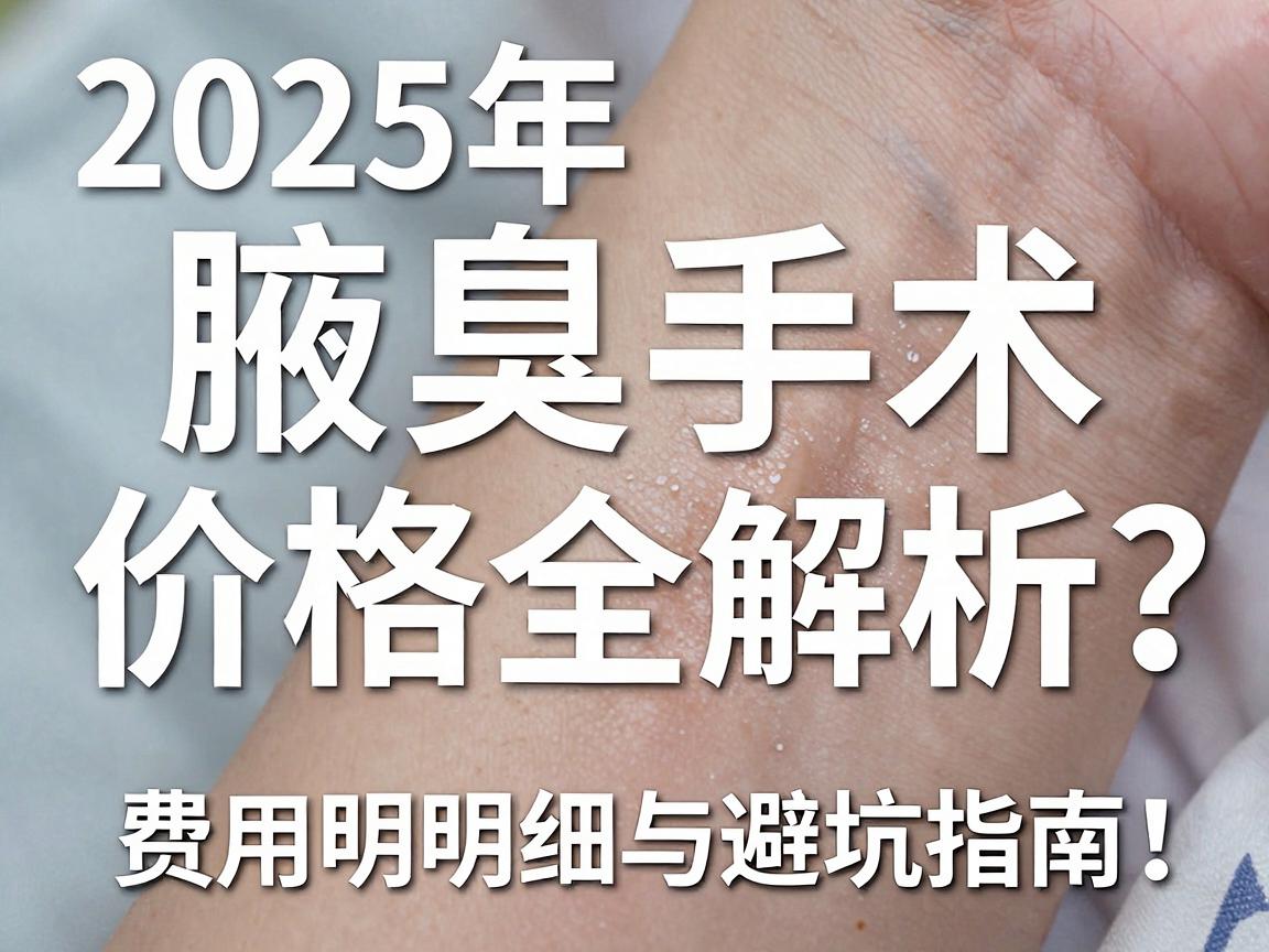 腋臭手术多少钱？2025年腋臭手术价格全解析，附费用明细与避坑指南